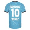 Original Fußballtrikot Bayer 04 Leverkusen Florian Wirtz 10 Ausweichtrikot 2023-24 Für Herren